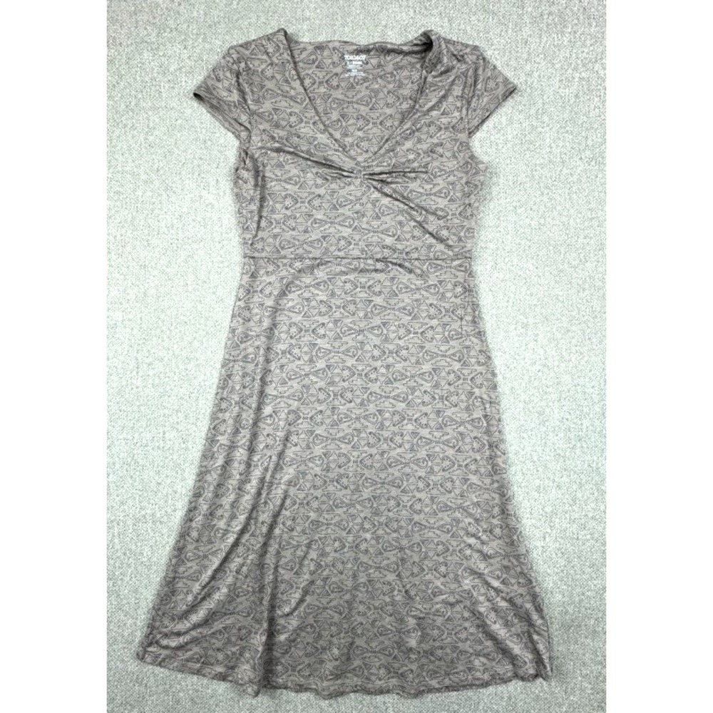Toad &Co Dress Womens XS Brown Scoop Neck Casual Outdoor Leisure Stretch